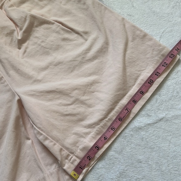 VTG 90’s Basic Edition Women’s Pastel Soft Pink Pleated Bermuda Preppy Shorts 12 - Picture 6 of 7